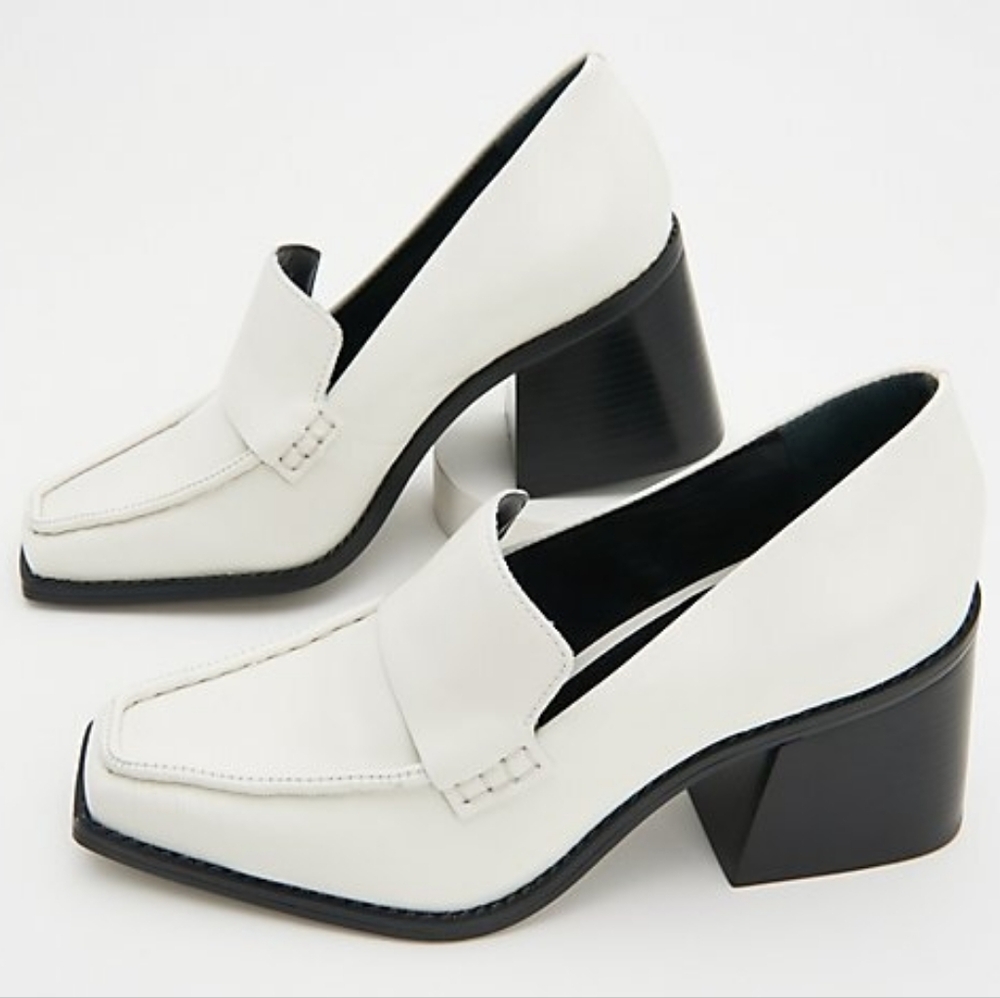 NIB Vince Camuto Segellis Loafer Pump Coconut Cream Size 10